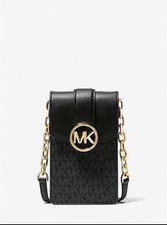 Michael Kors Carmen Small NS Phone Crossbody in Signature Black (35S2GNMC5B)