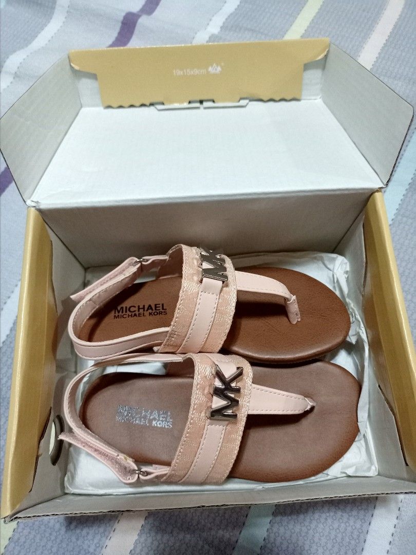 Michael Michael Kors Toddler Jaliyah T Strap Sandals Size 9