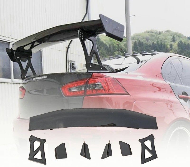 OEM STYLE CARBON FIBER SIDE SKIRTS ATTACHMENT for 2008-2015 MITSUBISHI
