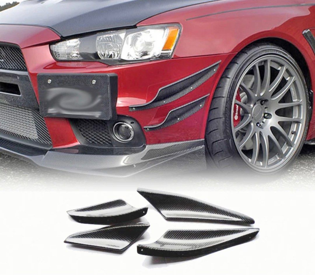 Mitsubishi Evolution X EVO 10 VRS Style Carbon Fiber Front Bumper