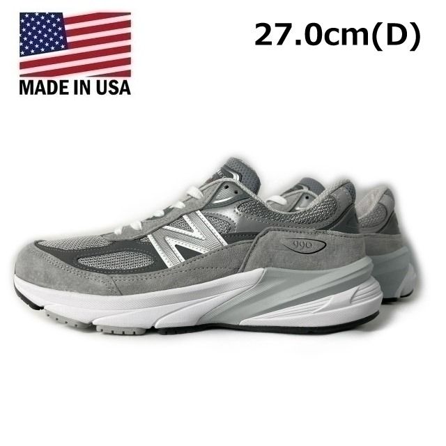 new Balance made in USA運動鞋US限定(D Wise/US9/27.0cm)灰色, 男裝