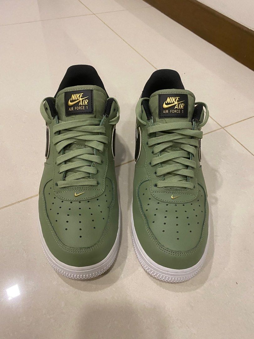 Nike Air Force 1 '07 LV8 'Metallic Swoosh Pack - Oil Green' DA8481-300,  Men's Fashion, Footwear, Sneakers on Carousell