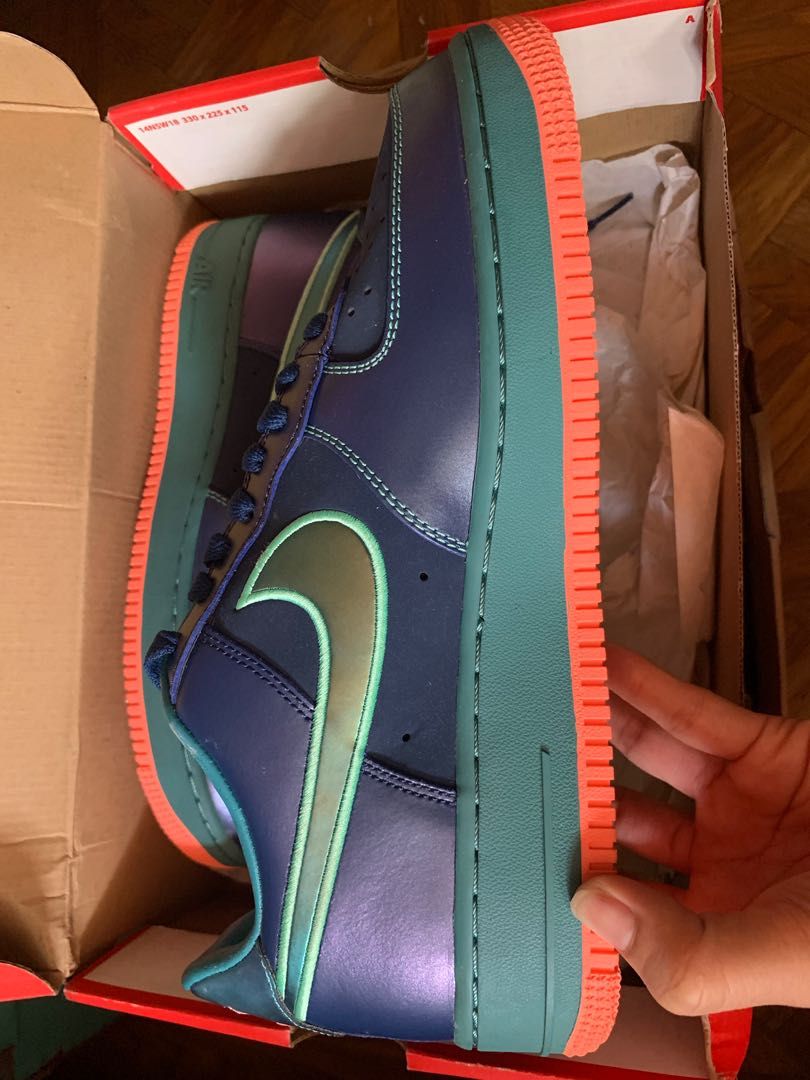 Nike air force 1 brave blue/mineral teal/green glow clearance
