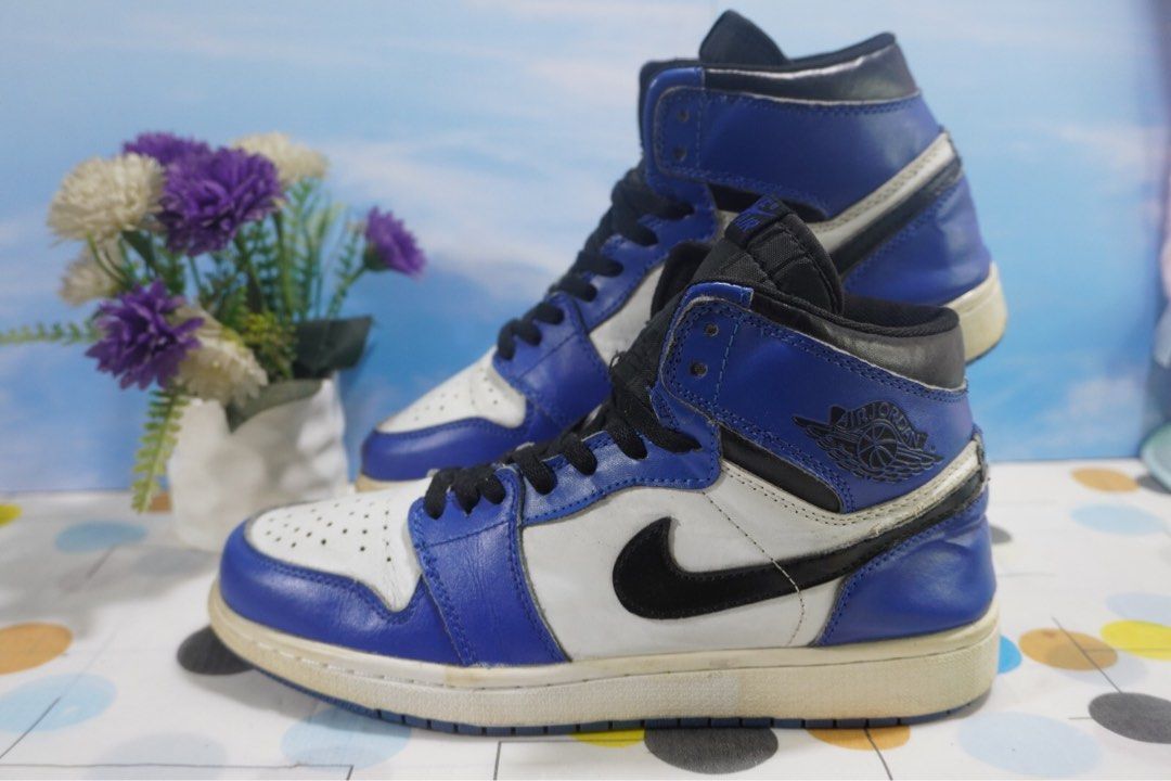 Nike AJ 1 Retro High OG Game Royal Blue Lost tag Insole 26 cm Fesyen Pria Sepatu Sneakers di Carousell