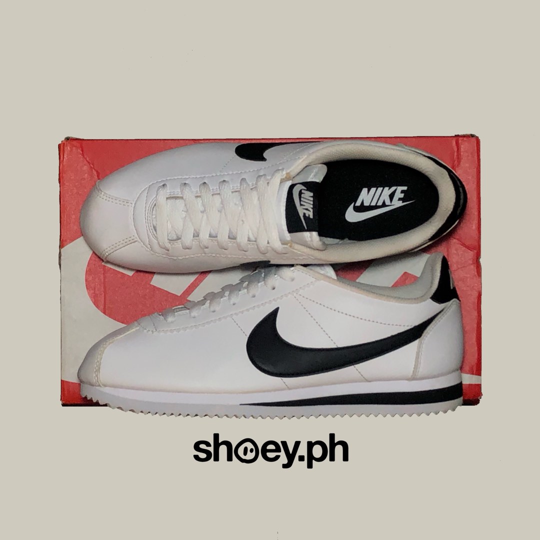 Nike Classic Cortez White Black (Women's), Women's Fashion