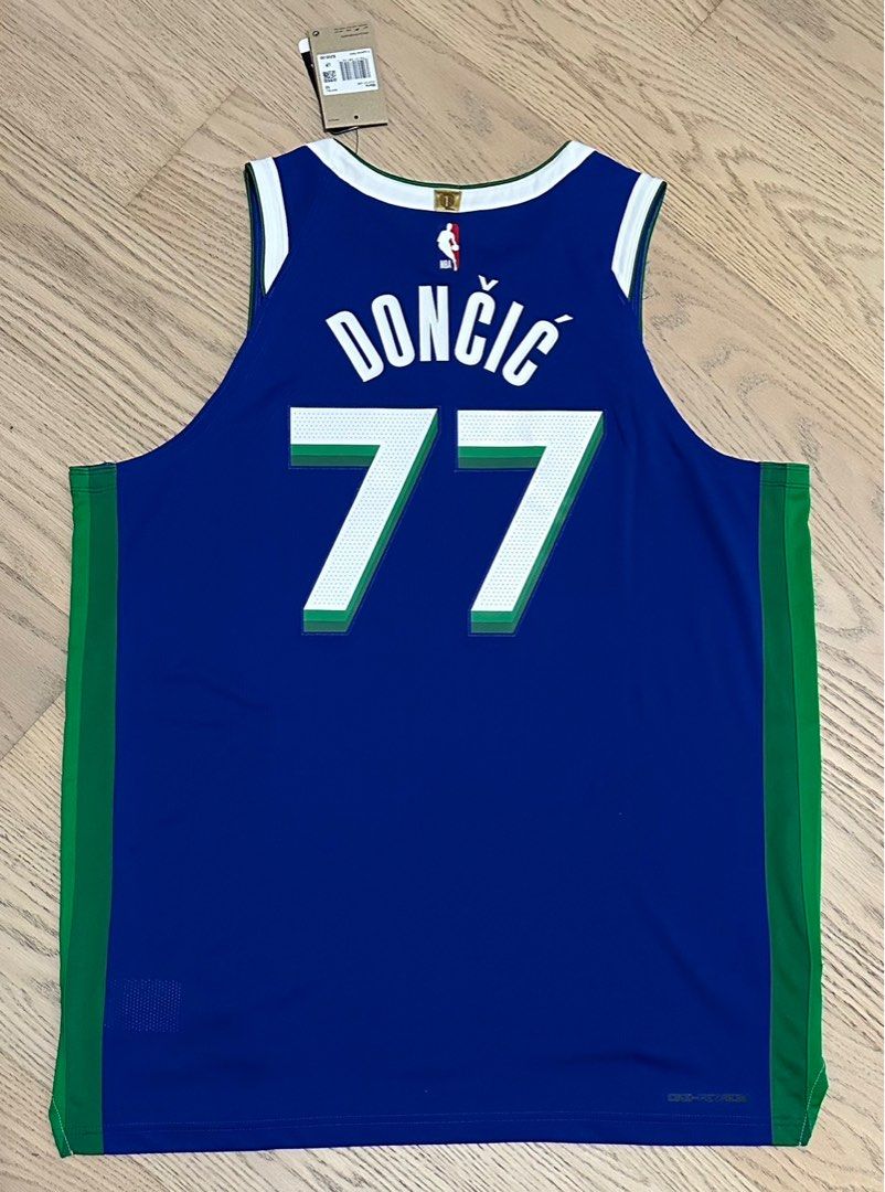 DALLAS MAVS STITCHED DONČIĆ CITY EDITION 19-20 SWINGMAN JERSEY Chime Patch  54 XL