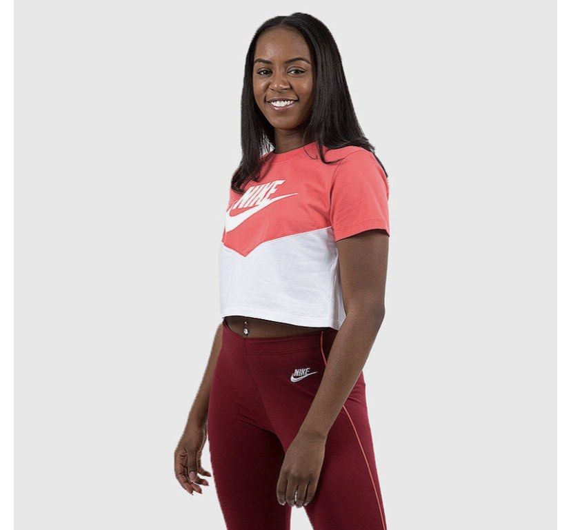 Nike heritage sales crop top