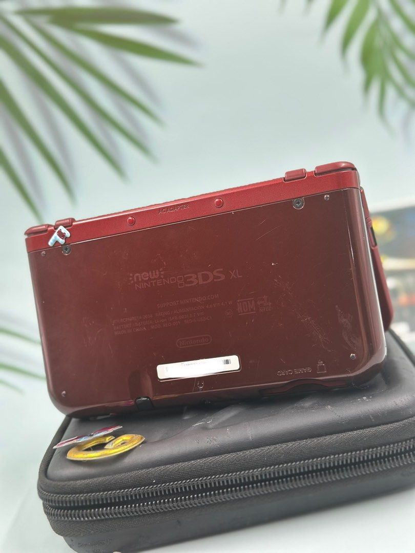 Nintendo New 3DS XL Red 2021 Purchased DataBlitz with 2Games and Case