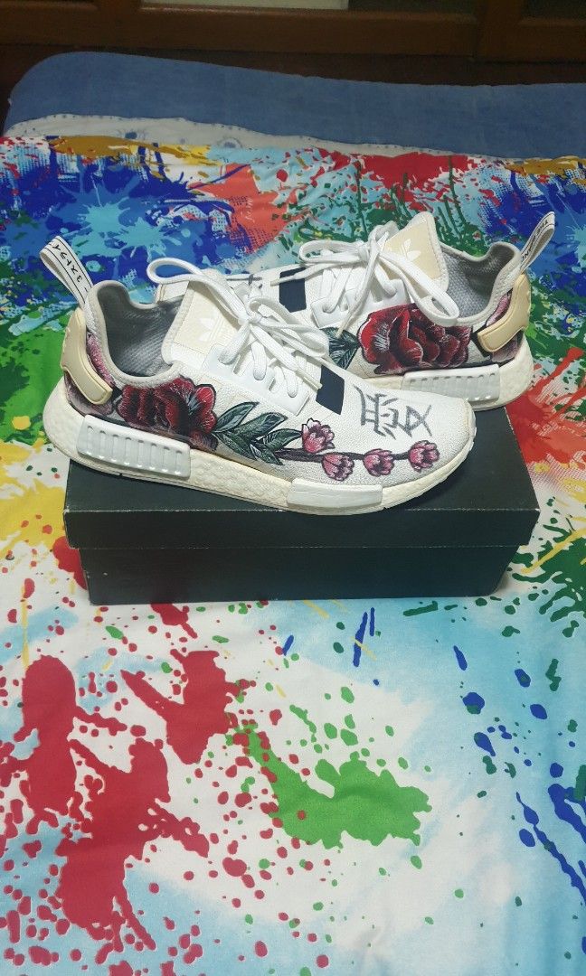 Adidas nmd custom gucci white online