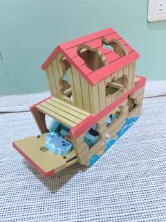 Noah arc / Noah wooden boat /Noah and animals/ Montessori toys/ wooden toys