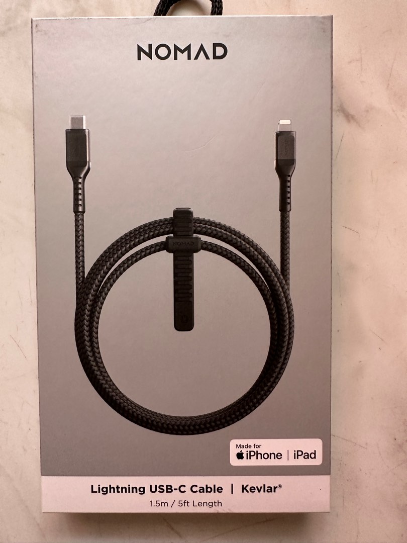 NOMAD Lightning USBC Cable Kevlar 1.5mm on Carousell