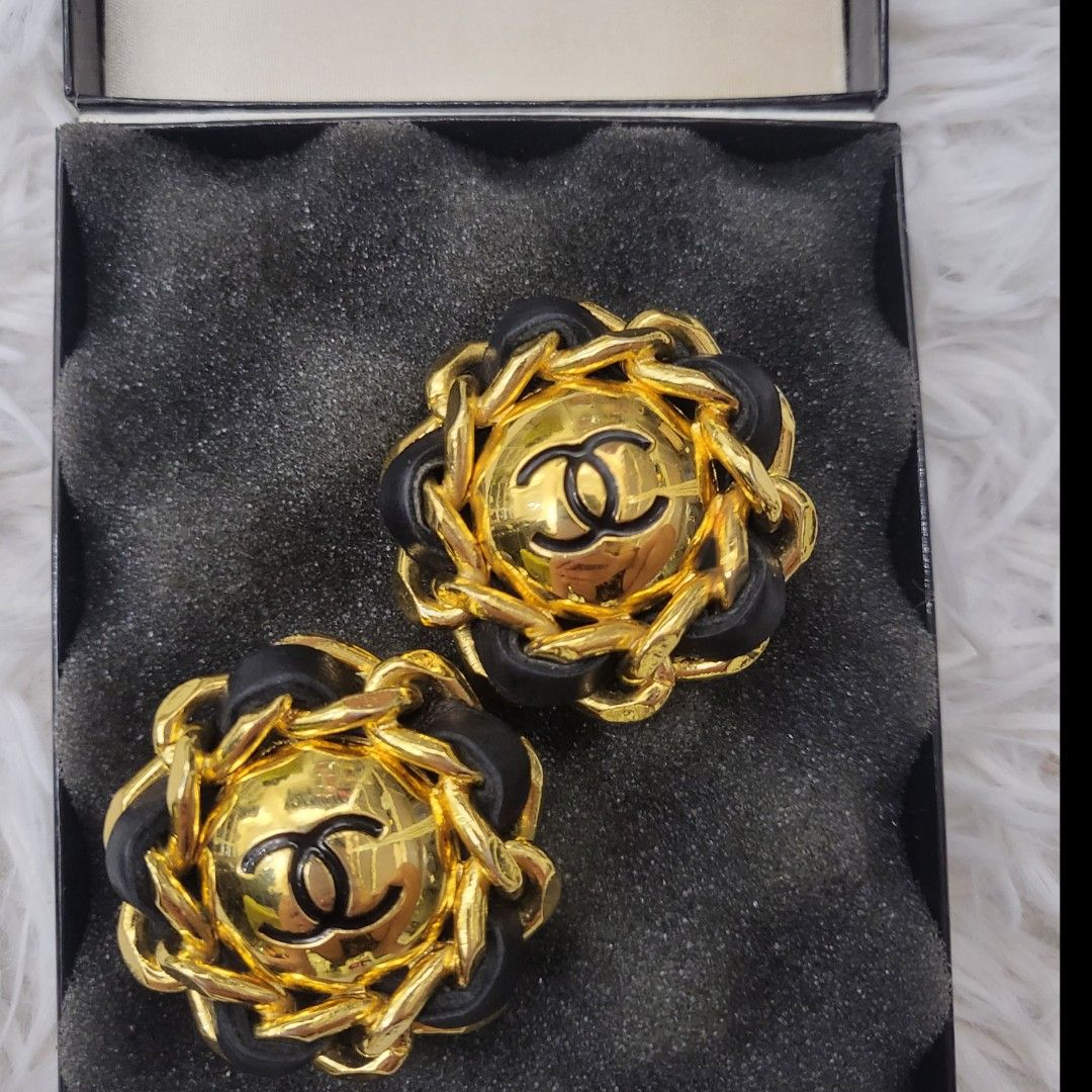 One Day Promo $1850! Chanel Vintage Earrings, Luxury, Accessories