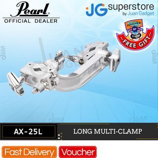 Pearl AX25L Long Quick-release Rotating Multi Clamp Dual Axis Adapter (1/2" to 1-1/8") for Drum Kit Set | JG Superstore