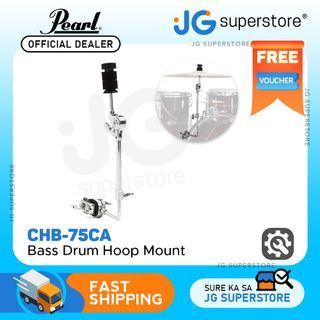 Pearl CHB-75CA Bass Drum Hoop Mount Cymbal Holder with Uni-Lock Gearless Tilter for Adjustable Height & Angle Positioning for Drum Equipment and Hardware | CHB75CA | JG Superstore