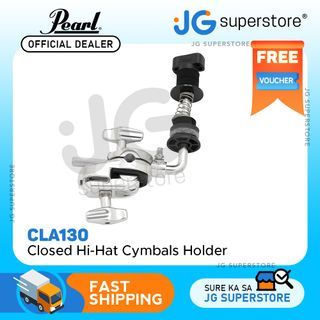 Pearl CLA130 Hoop Clamp Closed Hi-Hat Cymbals Holder with Spring Adjustment for Bass Drums Mount Kit Set | JG Superstore