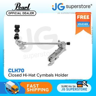 Pearl CLH70 Closed Hi-Hat Cymbals Holder with 15" Solid Boom Arm, Uni-Lock Tilter for Drum Equipment Accessory | JG Superstore