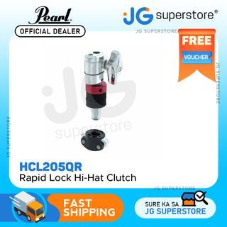 Pearl HCL205QR Rapid Lock Hi-Hat Clutch Super Grip Holder Clamp with Adjustable Locking Top for Drums Kit Tool Cymbal Stand Jazz | JG Superstore