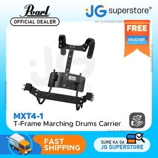 Pearl MXT4-1 Lightweight T-Frame Marching Tenor Tom Drums Carrier with Quad Backbar for Drums | JG Superstore