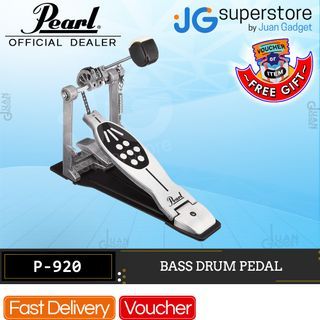 Pearl P920 Powershifter Bass Drum Pedal with Single Chain Drive 2-way Beater 2 Interchangeable Cams | JG Superstore