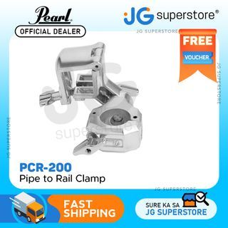 Pearl PCR200 Icon Multi-Angle Rod to Rail Clamp for 1.5inches Round Bars Drum Racks with Spring Tighteners 360 Rotation | JG Superstore