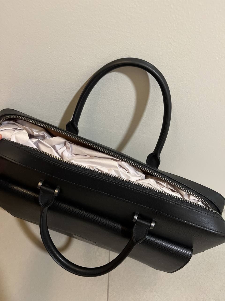 Henry crossgrain deals leather briefcase