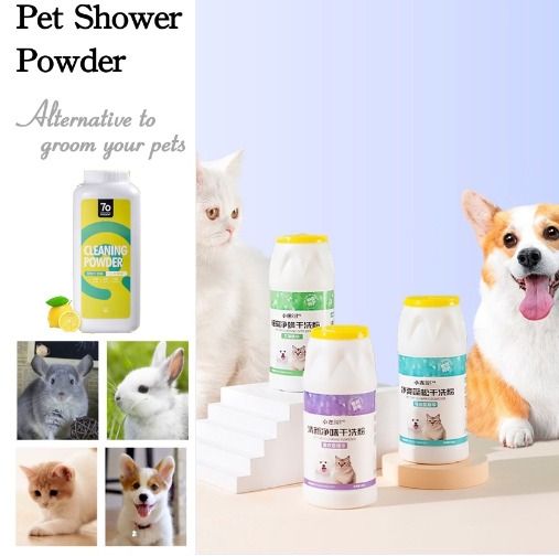 Cat dry bath shop powder