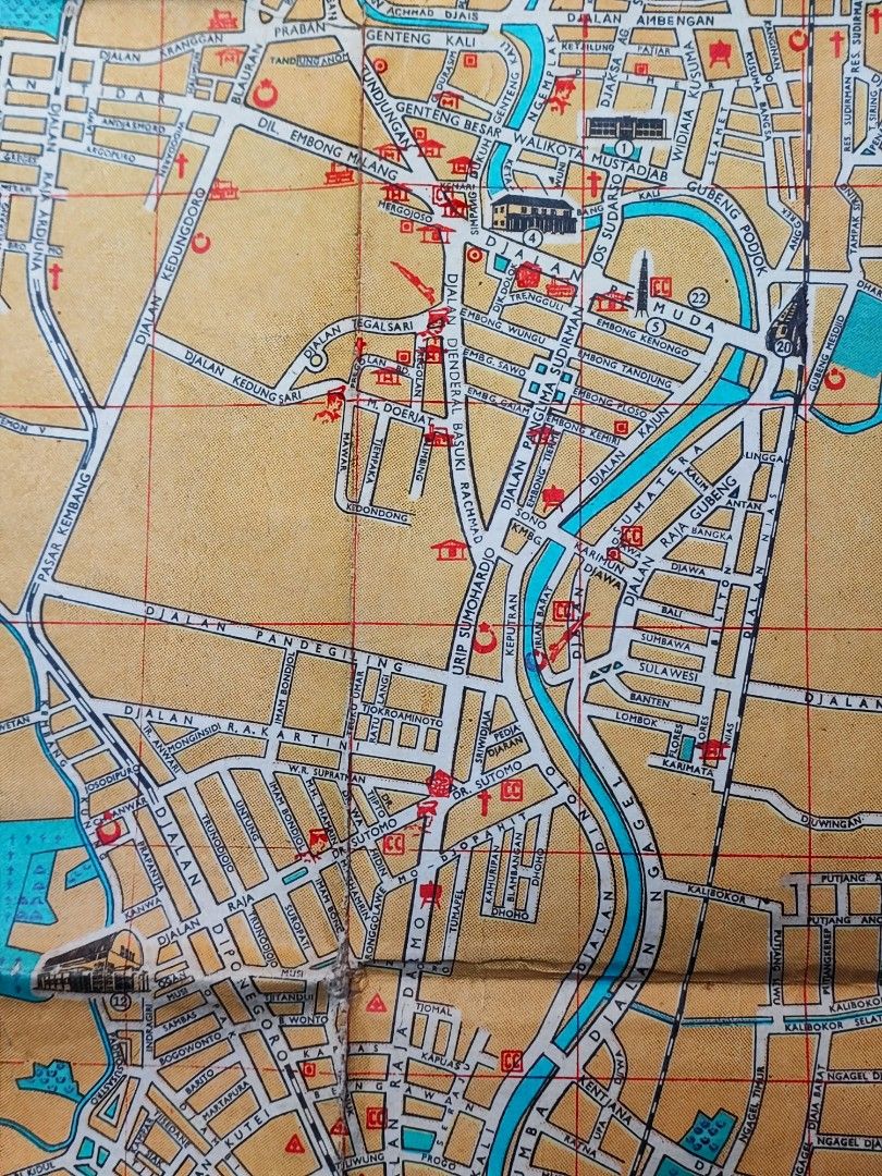 gambar peta kota surabaya