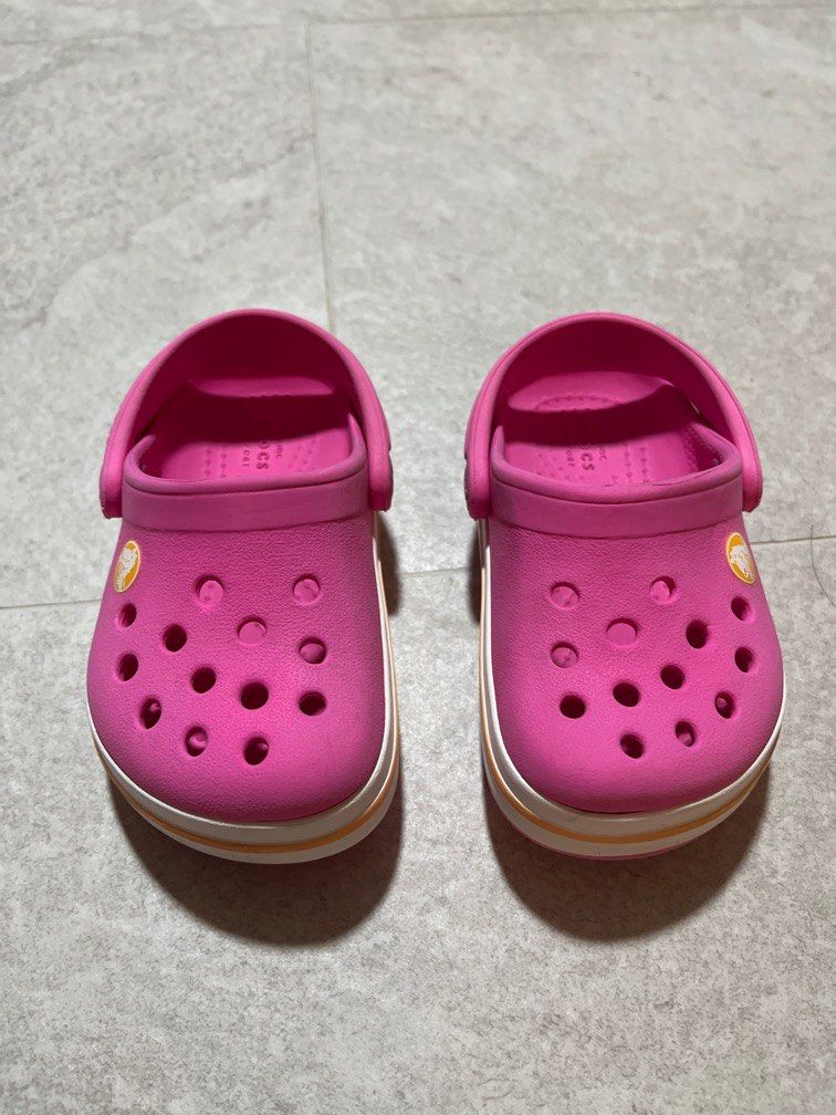 Pink crocs size 5 hotsell