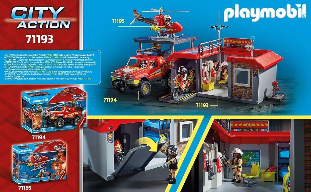 Playmobil fire station superset hot sale