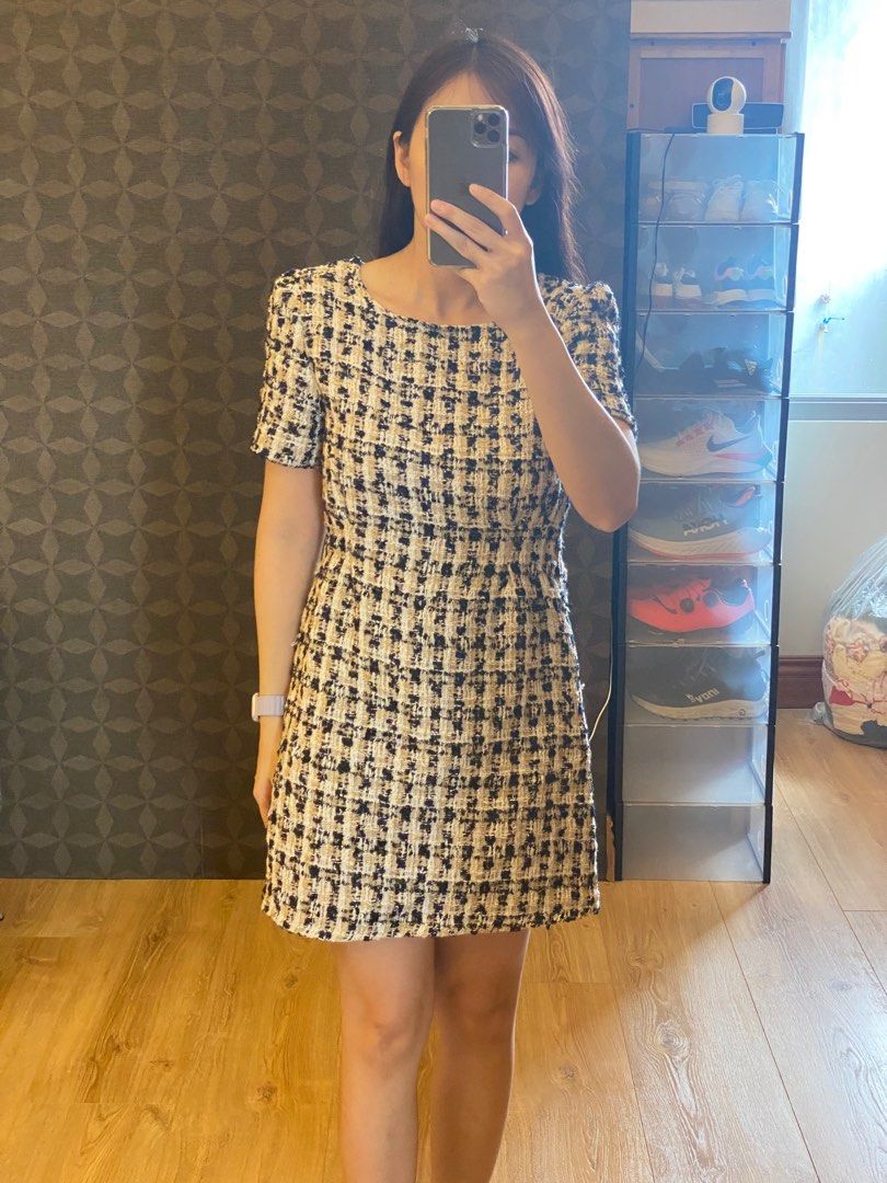 Kate spade bicolor tweed dress hotsell