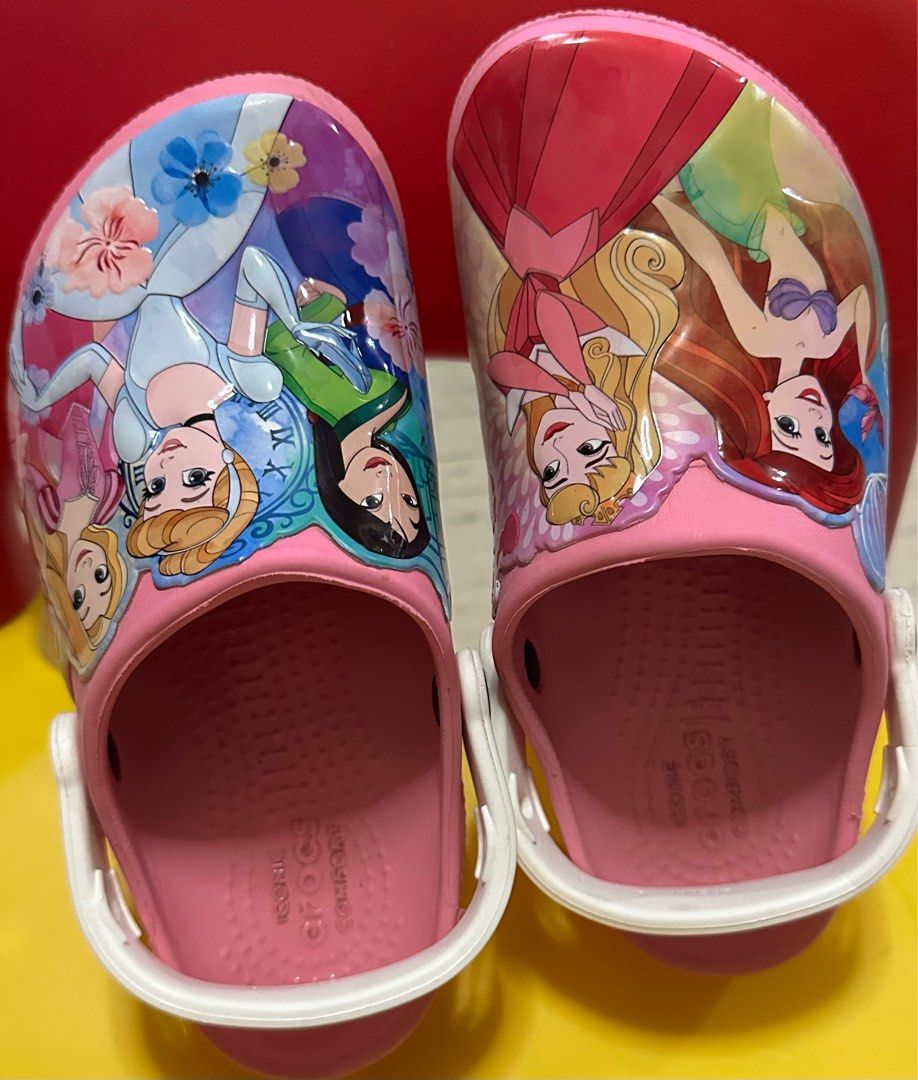 Preloved Disney Princess Crocs size J1 Babies Kids Babies