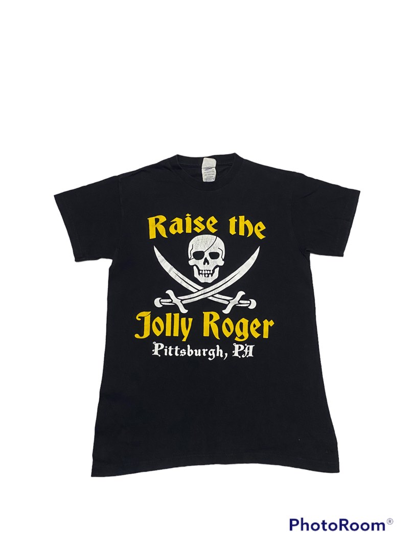 Gildan, Shirts, Gildan Men Tshirt Pittsburgh Pirates Raise The Jolly Roger  Used 76