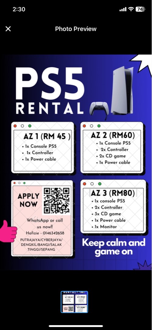 PS5 RENTAL, Video Gaming, Video Game Consoles, PlayStation on Carousell