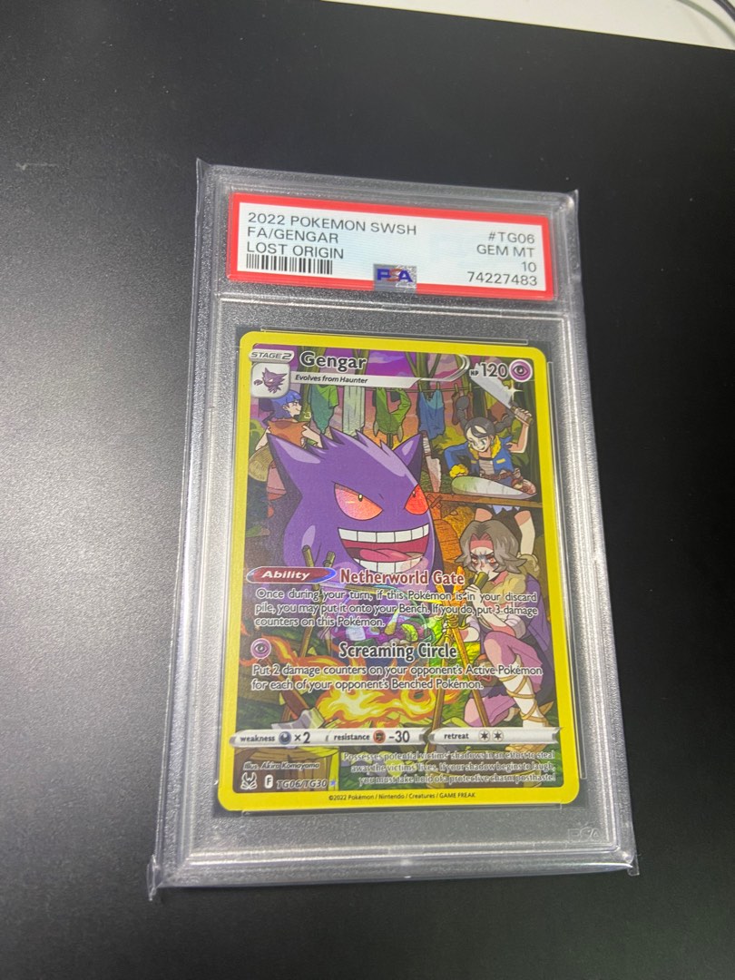 Pokémon TCG Gengar Lost Origin TG TG06/TG30 Holo PSA 9