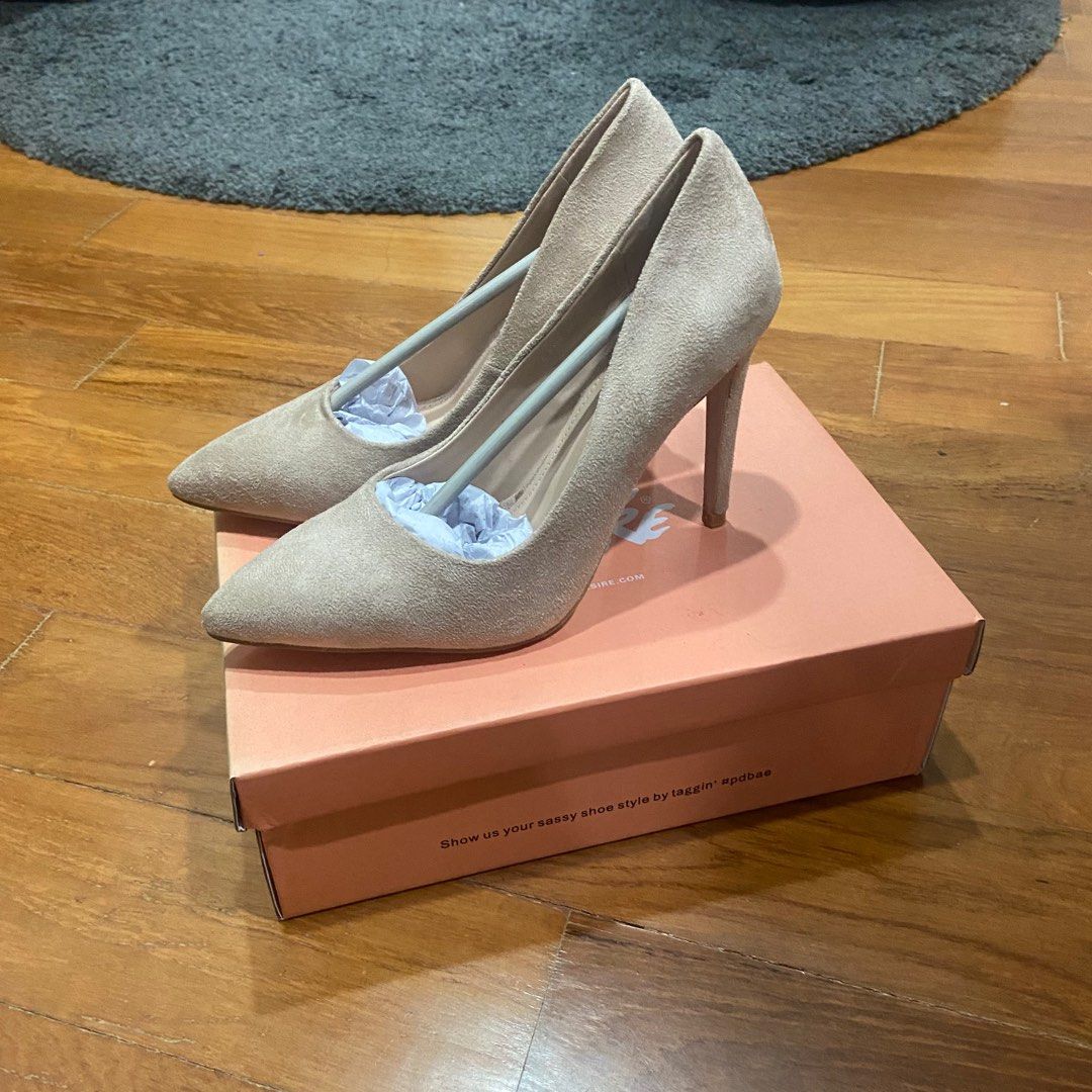 PUBLIC DESIRE nude pointed heels