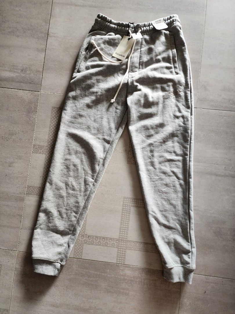 Pull and bear grey joggers shop