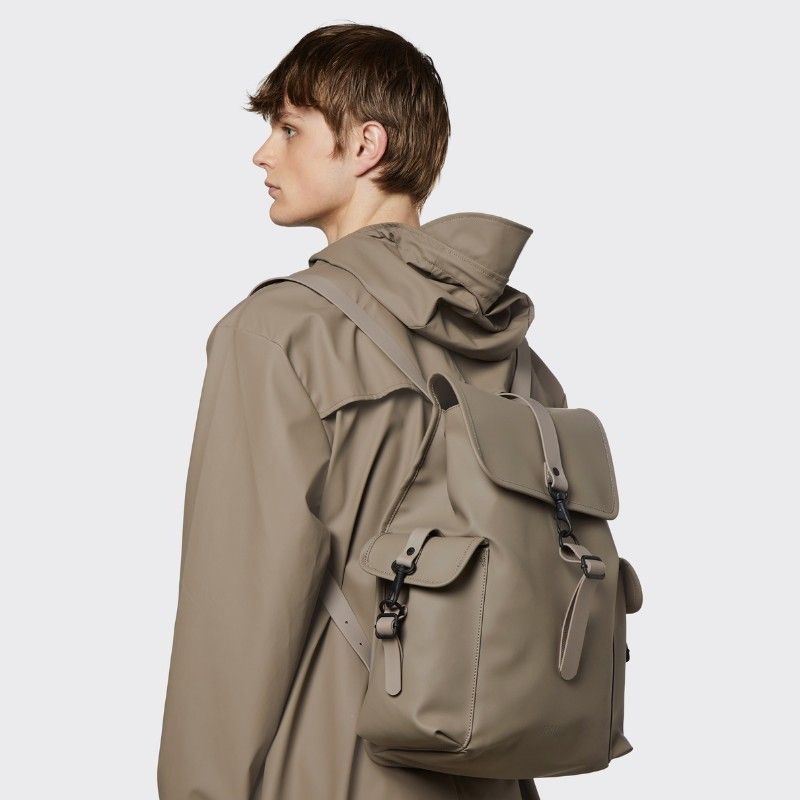 Waterproof RAINS Rucksack Cargo Tonal Taupe Men s Fashion Bags