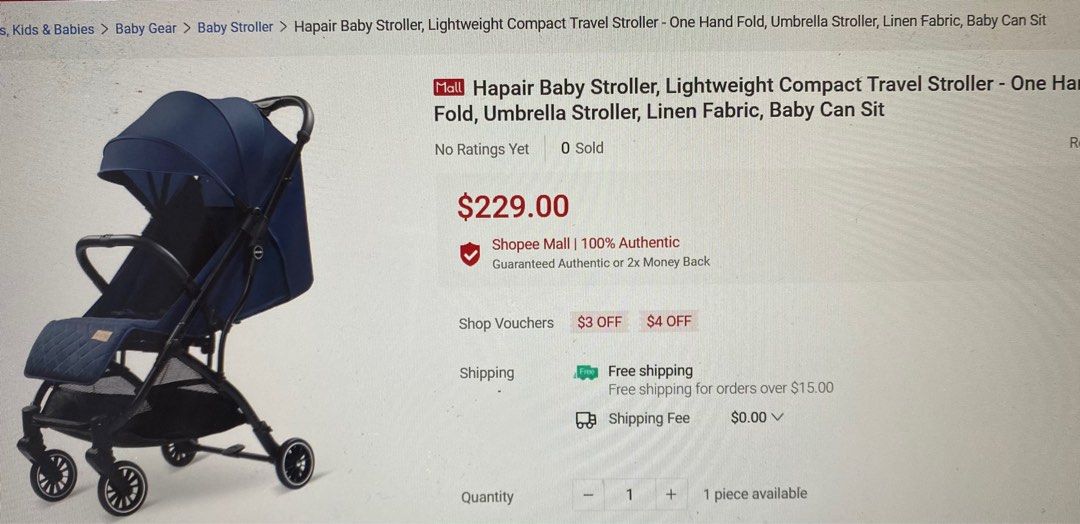 Used Strollers Rarely used Stroller like new, Babies & Kids, Going Out, Strollers on ...