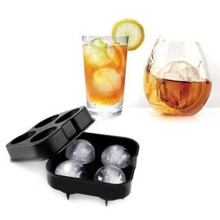 Large Ice Cube Maker Silicone Ice Mold 6 Cell Sphere Ice Ball Mold Square Ice  Cube Tray Whiskey Cocktail Party Bar Accessories - AliExpress