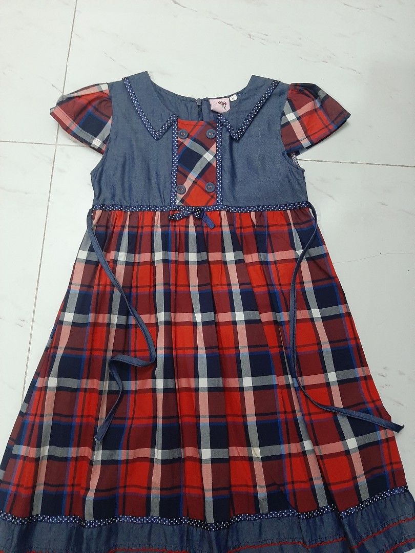 Red Checkered Kids dress