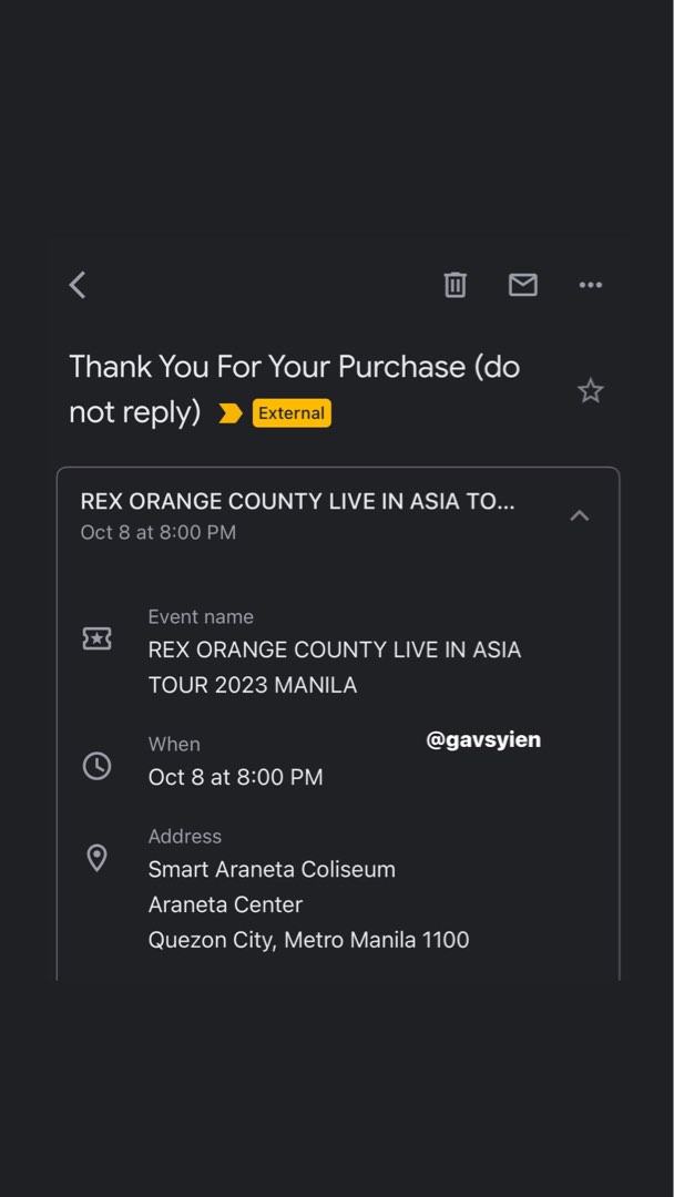 REX ORANGE COUNTY TICKETS, Tickets & Vouchers, Event Tickets on Carousell