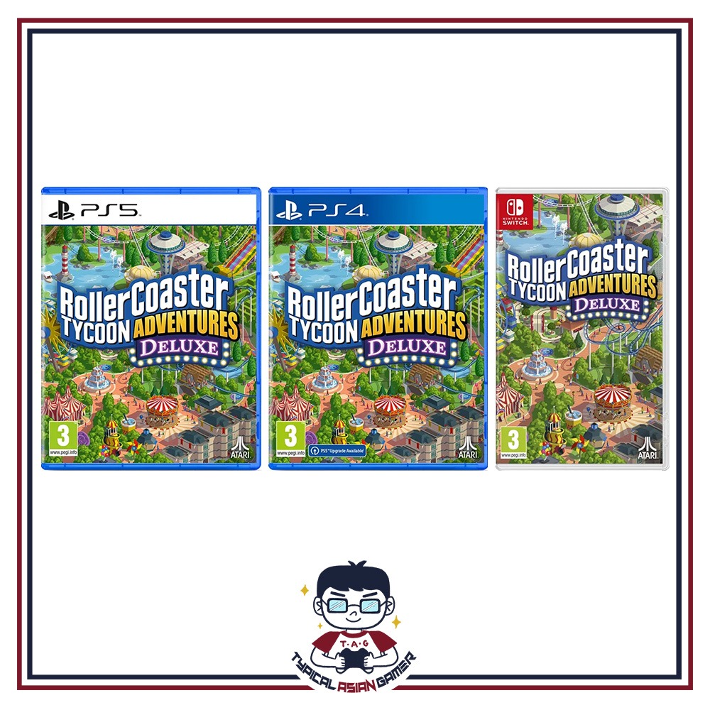 Roller Coaster Tycoon Adventures Deluxe PS5/PS4/Switch Video Gaming