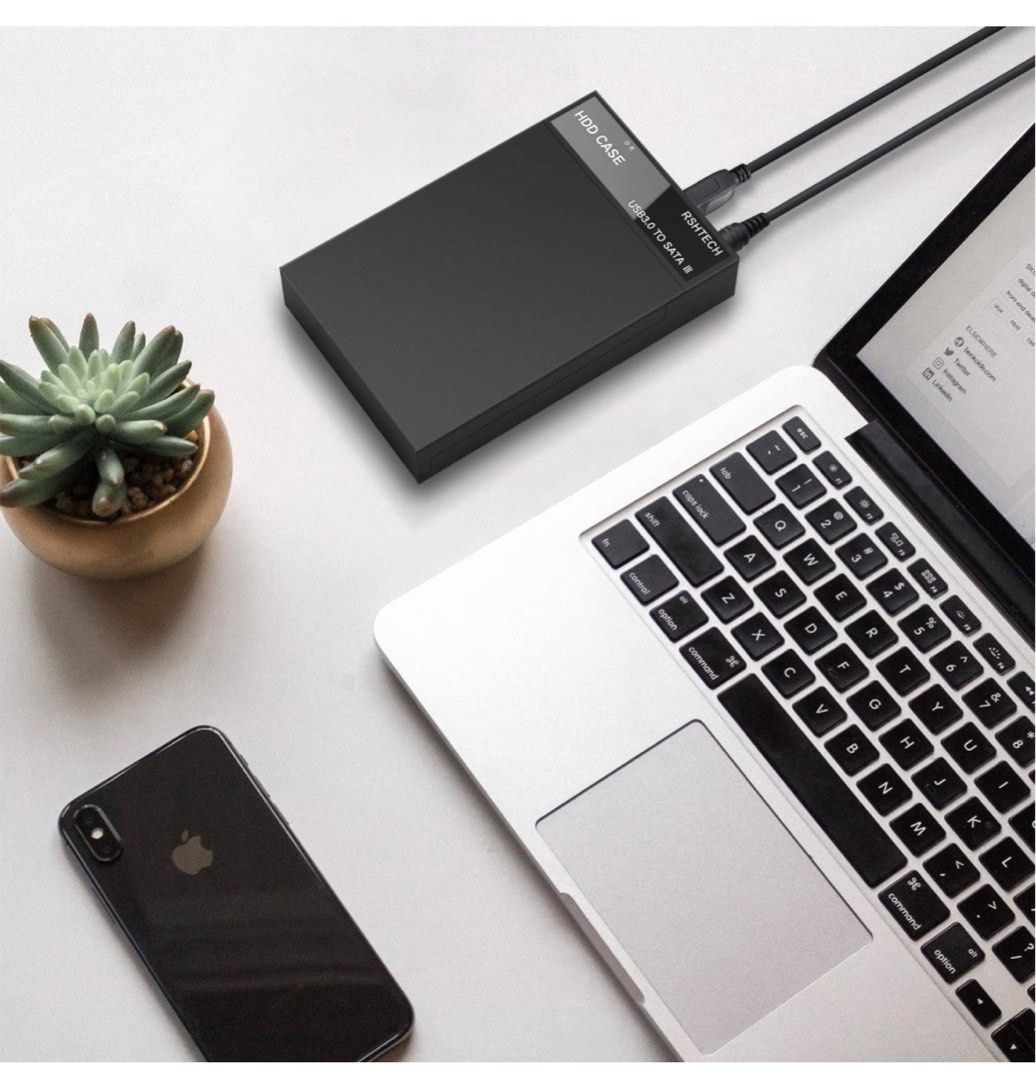 RSHTECH USB 3.0 SATA Hard Drive Enclosure for 3.5 Inch / 2.5 Inch SSD