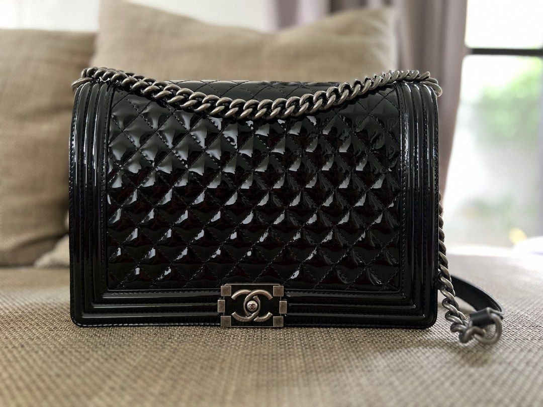 Chanel le on sale boy black hardware