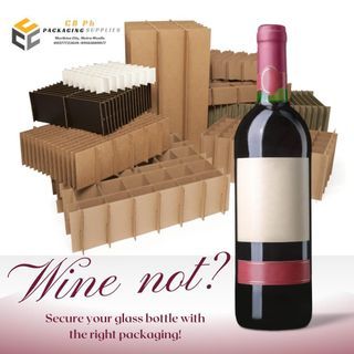 Secure your bottle with the right packaging! corrugated box RSC Die cut with partition? We got you!