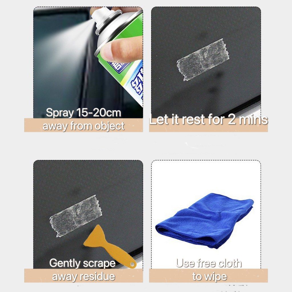 [SG] Adhesive Remover Sticker Remover Glass Cleaner Door Cleaner, Furniture & Home Living