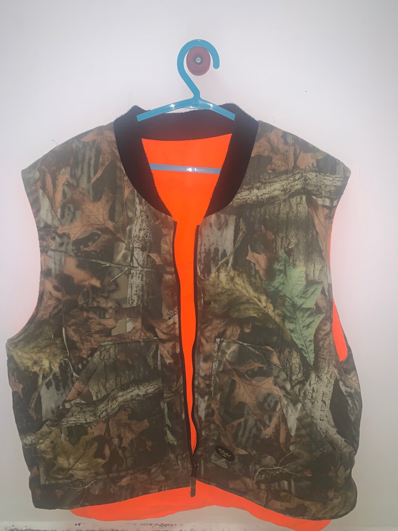 Orange camo reversible top vest