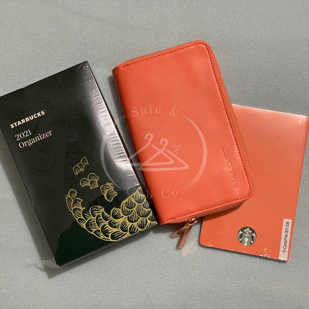 Starbucks Organizer 2021 Edition in Coral Pink on Carousell