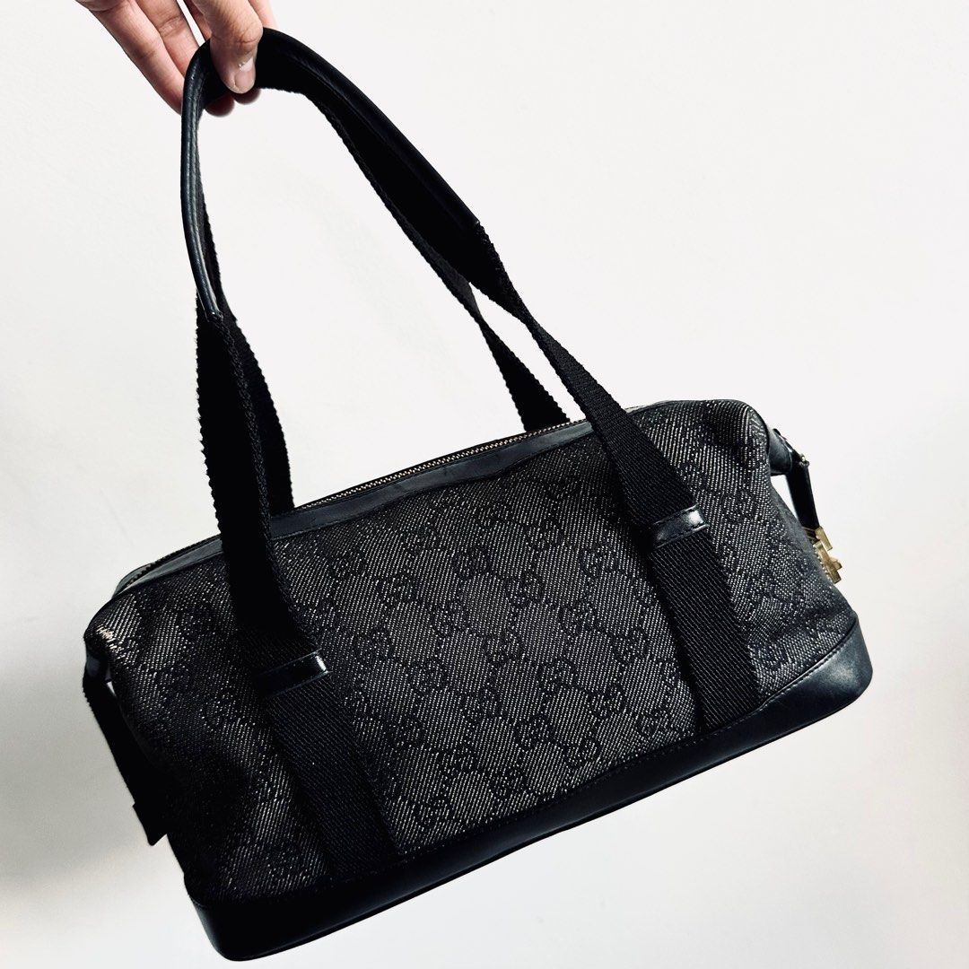 Gucci, Bags, Gucci Black Monogram Speedy Bag