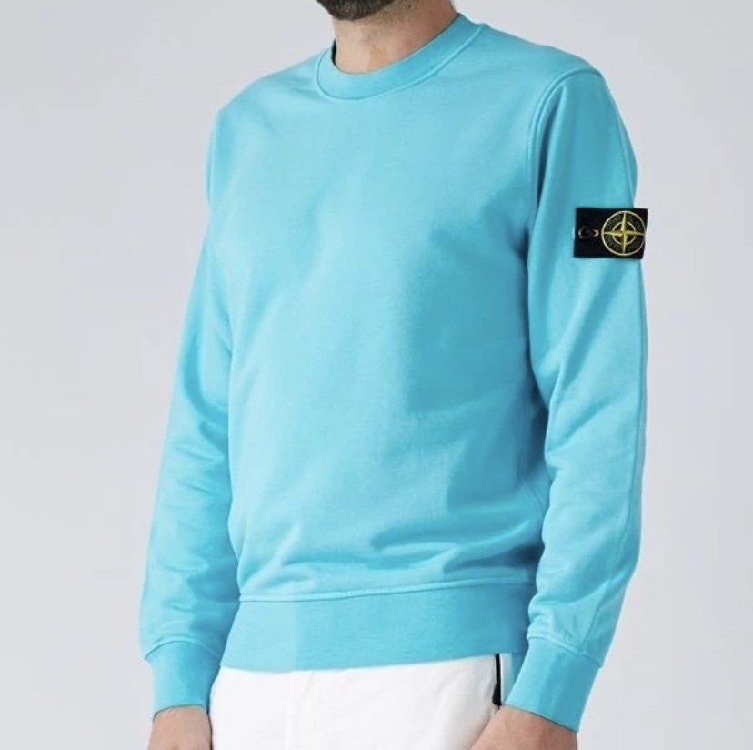 Stone island crew neck blue